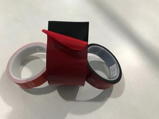 Trazador de líneas de liberación revestido del silicón del HDPE de la película de la liberación del HDPE del color rojo para las cintas de la espuma