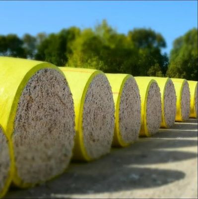 Nuevo diseño Agricultura Césped Envase de plástico de algodón Película de balón Envase de silado Película de balón Envase de estiramiento para cereales