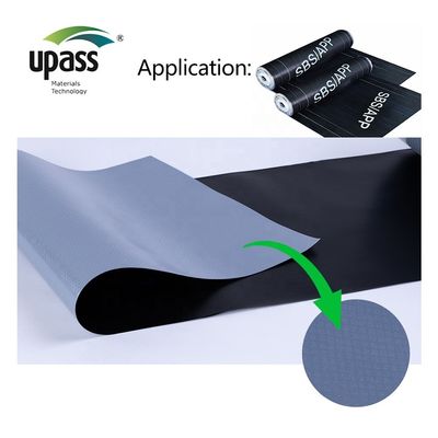 Servicio de corte de losa para membrana impermeable de tamaño de núcleo interno de 3 pulgadas para lámina de techo de PVC con respaldo de vellón laminado cruzado de HDPE
