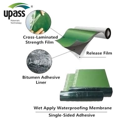 Membrana impermeabilizante nórdica de madera para techos inclinados, película de liberación/revestimiento/soporte de HDPE antideslizante y resistente al desgarro, corte personalizado