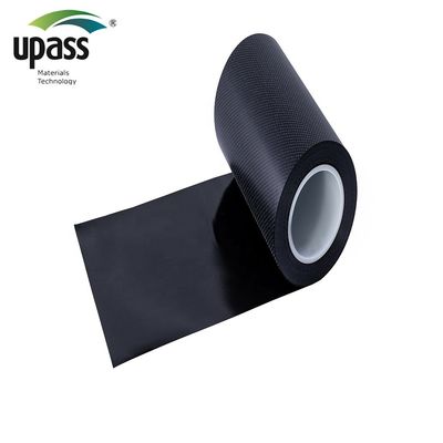 Rollo de película jumbo de HDPE con mejora de textura cruzada, rollo de lámina de polietileno de 50 micras para productos de membrana arquitectónica de plástico