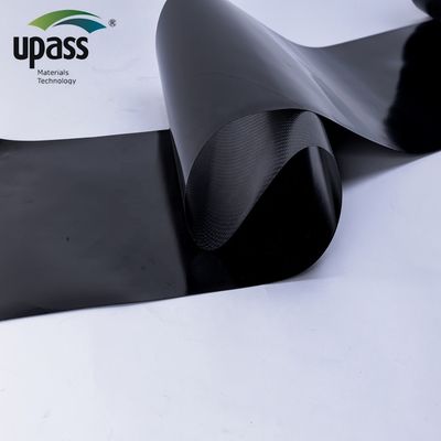 Rollo de película jumbo de HDPE con mejora de textura cruzada, rollo de lámina de polietileno de 50 micras para productos de membrana arquitectónica de plástico