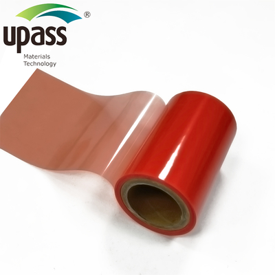 Película de liberación de MOPP roja de 100x55 cm de una sola cara, recubierta de silicona
