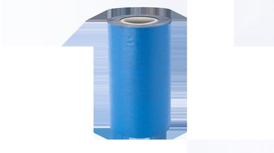 Membrana impermeabilizante autoadhesiva de silicona y aceite, color azul negro, con película de polietileno (PE) para arquitectura