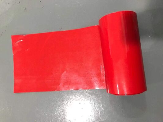 Película de liberación de HDPE con recubrimiento de silicona de doble cara DS de color rojo con curado UV para cintas de espuma