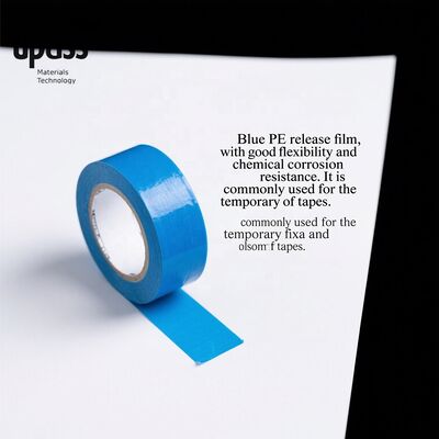 HDPE Cross Laminated Film Polyester / PET Release Liner Carrier for Strong Blue PET Holding Adhesive Tape