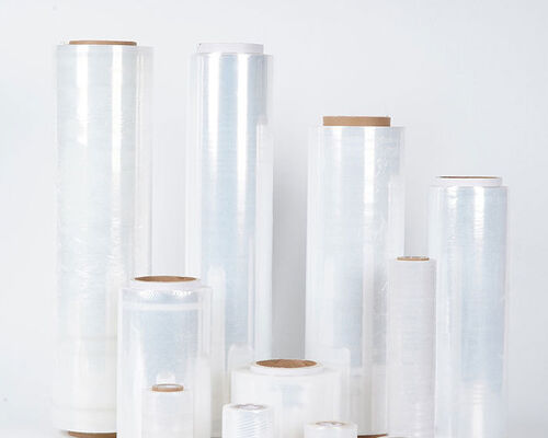 Transparent Food LLDPE Waterproof Stretch Film Roll 30cm Soft Cast Plastic Pallet Wrap 50m Length Supermarket Promotion Packing