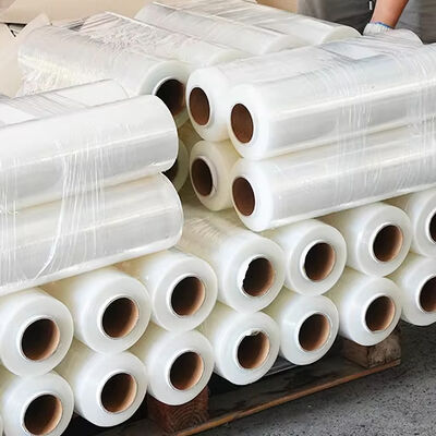 18 Inch 20 Microns Stretch Film LLDPE Soft Plastic Packaging Film Hand & Machine Use Width PE Material Casting Processed