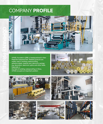 Fabricación experta Material de bobina impermeable china PET Film de liberación de soplado Moldeado transparente blando