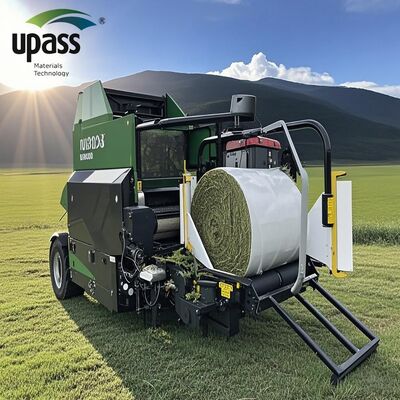 Rollo de película de ensilaje de moldeo por soplado LLDPE de 5 capas de 750 mm con servicio de corte para envoltura de pacas de plástico agrícola