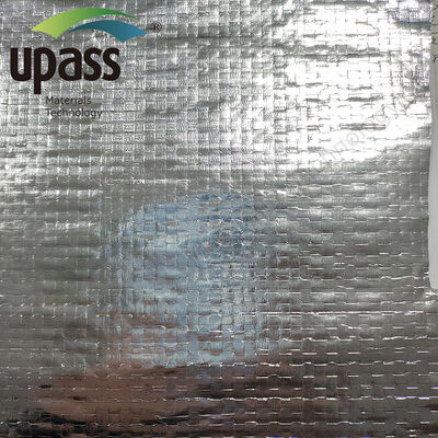 Tejido tejido a la venta personalizable con aislamiento térmico, impermeable y material de lámina de aluminio en la superficie, compuesto y recubierto de tejido de PP