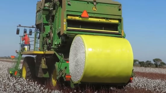 El HDPE 0.09m m del recogedor de algodón laminó la película de empaquetado