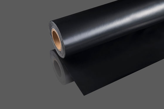 90 carrete de película del HDPE de la estabilidad 0.09m m del negro del micrón