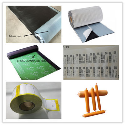 Carrete de película anti laminado cruzado del HDPE del resbalón de la película de la prenda impermeable del Underlayment